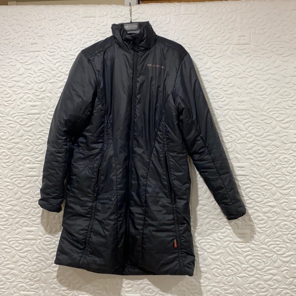 Helly Hansen women’s xl long black winter jacket
